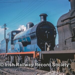 GNR steam locomotive No. 174 outside Amiens Street engine shed, Dublin, 18th September 1960 © IRRS Archive
